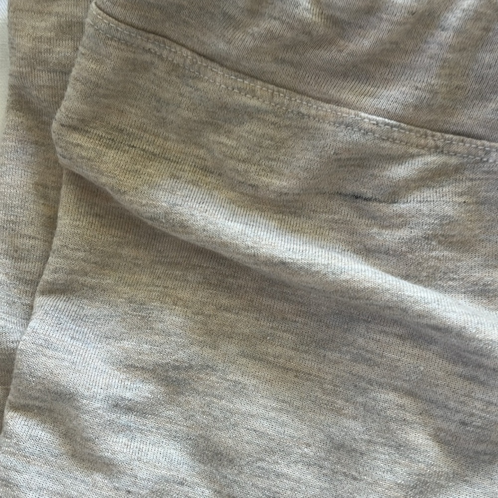 Tan Lounge Pants with White Stars and Hearts - Picture 3 of 3